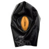 LateXcite Cagoule avec vulve Vagina Hood Noire